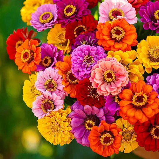 Zinnia CALIFORNIA GIANTS Multi-Colored Pollinators BEST SELLER Non-GMO 100 seeds
