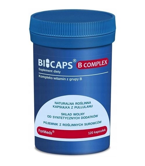 ForMeds BICAPS Natural B Complex 120x Caps B1 B2 B3 B4 B5 B6 B7 B8 B9 B10 B12