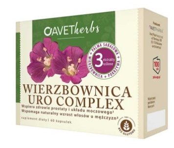 WILLOW URO COMPLEX Prostate Symptoms 60 cap AVET PHARMA HERBS Wierzbownica Uro Prostata