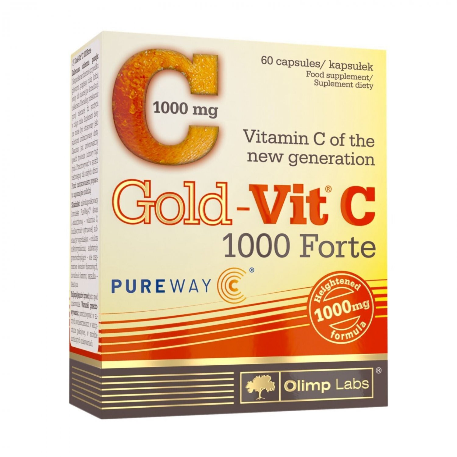 OLIMP GOLD-VIT C 1000 FORTE Vitamin C GOLD VIT Antioxidant 60x Capsules witamina C