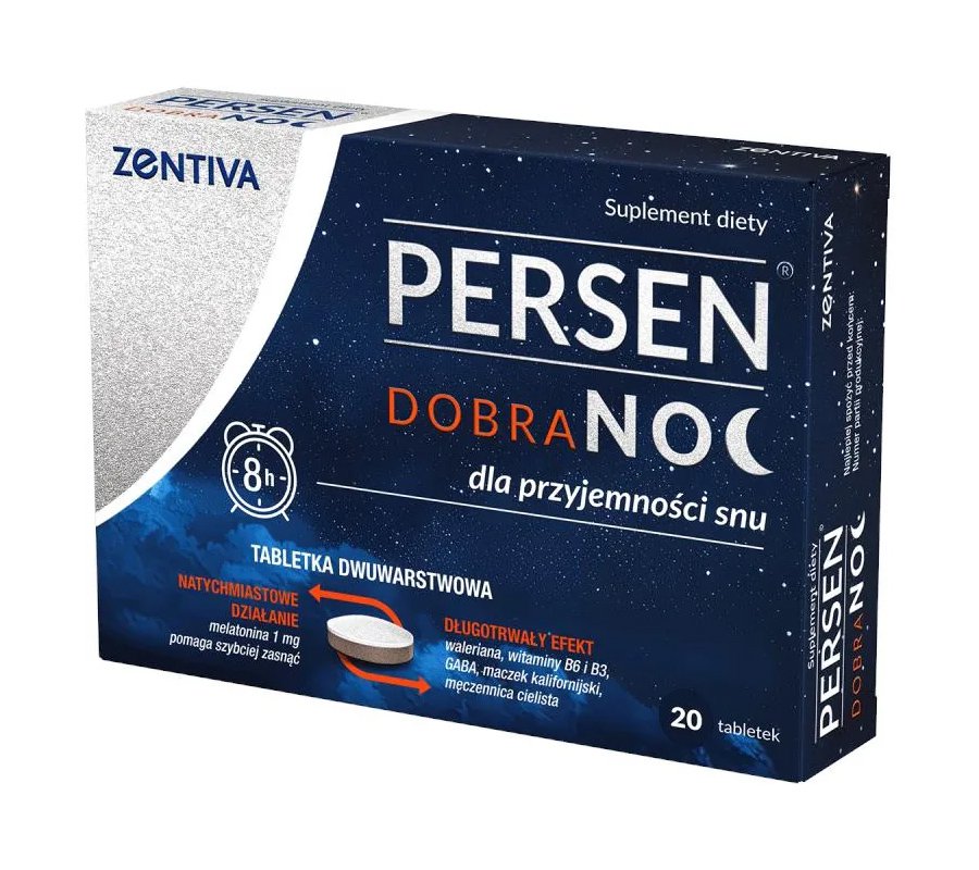 Persen Dobranoc 20x Natural Sleep Aid Stress Anxiet Calm Relax Tablets