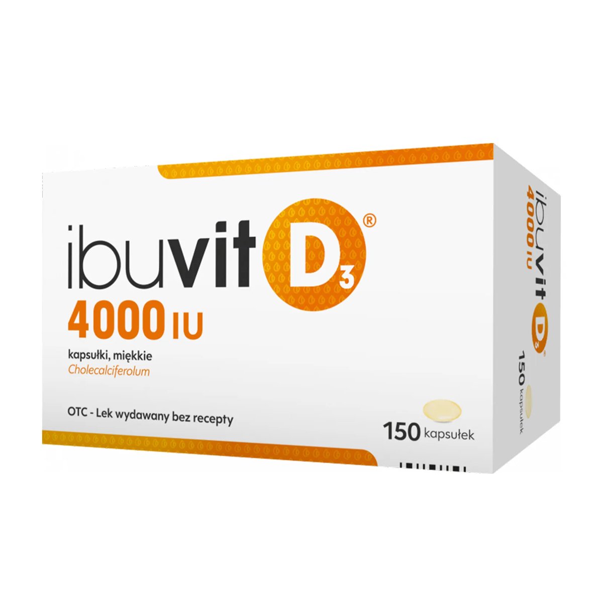 Ibuvit D3 4000 IU 150x caps Vitamin D Vigantol Cholecalciferolum witamina D