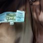 Women's Coat Real Leather Vintage 70's trench Double Chest 44 Ita Unique Luxury