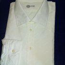 Men's Shirts White Elegant Size 44 Fabric Wrought Made IN Italy New Vintage