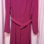 Dress Winter 90% Wool Red Cherry 44 Fabric Crêpe Length Midi