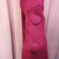 Dress Winter 90% Wool Red Cherry 44 Fabric Crêpe Length Midi
