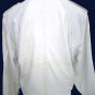 Men's Jacket Light Real Leather Madras White Striped Size 50 Spring Aniline