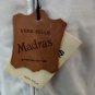 Men's Jacket Light Real Leather Madras White Striped Size 50 Spring Aniline