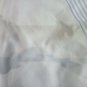 Men's Jacket Light Real Leather Madras White Striped Size 50 Spring Aniline