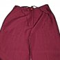 Women's Trousers Mix Linen Summer Size 44 Red Mud Light Comfort Made IN Italy