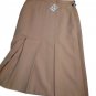 Skirt Solid Colour Two Folds Wool Blend Autumn Winter Casual Made IN Italy New