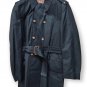 Trench Man Double-Breasted Black Raincoat Size 46(S) Vintage Early 70s