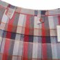 Skirt Summer Tartan Red Orange Rope Light Check Mix Linen 46 48 Ita Hiq