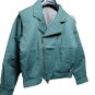 Jacket Short Padded Waterproofed Unisex Cotton Blend Fashion Blue Devil