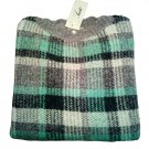 Sweater Pullover Man Wool Mohair Green Grey Check Checked Sweater Vintage