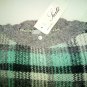 Sweater Pullover Man Wool Mohair Green Grey Check Checked Sweater Vintage