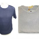 Men's Sweater Unisex Crew-Neck short Sleeve Rib Cotton Blend Gran Sasso S/L