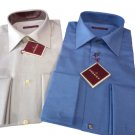 Men's Shirts 4 Seasons Solid Colour Wrists Double Rodrigo Blue Or Grey Pearl