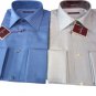Men's Shirts 4 Seasons Solid Colour Wrists Double Rodrigo Blue Or Grey Pearl