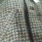 Men's Jacket Short Winter Wool Brown Buttons Leather Zipper Various Sizes