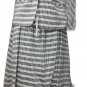 Woman set Pure Linen Summer Jacket Skirt Revolves Fit Comfortable Grey