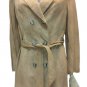 Overcoat Dust Coat Woman Real Leather Suede Piece Unique Ages '70 Tassel Hiq