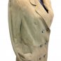 Overcoat Dust Coat Woman Real Leather Suede Piece Unique Ages '70 Tassel Hiq