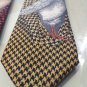 Tie Pure Silk handcrafted Rooster Effect 3D Made IN Italy 3 1/8in 2 Colours New