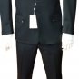 Suit Man Elegant Pure Wool Pettinato 4 Buttons 48 50 d6 Grey Black Formal