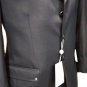 Suit Man Elegant Pure Wool Pettinato 4 Buttons 48 50 d6 Grey Black Formal