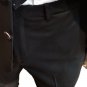 Suit Man Elegant Pure Wool Pettinato 4 Buttons 48 50 d6 Grey Black Formal