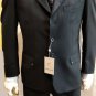 Suit Man Elegant Pure Wool Pettinato 4 Buttons 48 50 d6 Grey Black Formal