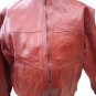 Men's Jacket Tassel Real Leather Lined Spring Size 54 Semiartigianale Fracor