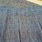 Men's Trousers Classic 54 d6 Pure Wool Cool Summer Vintage Blue Grey Checked