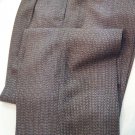 Men's Trousers Winter Pure Wool Classics With Pinces Fantasy Two Tone Brown Hot