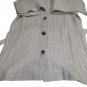 Cardigan Grey Pearl Woman Winter Belt Vintage Wide Collar SIZE S/M Last
