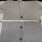 Cardigan Grey Pearl Woman Winter Belt Vintage Wide Collar SIZE S/M Last