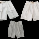 Trousers Summer Short White Unisex Classic Italian Shorts Cotton Or Mix Linen