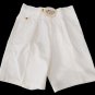 Trousers Summer Short White Unisex Classic Italian Shorts Cotton Or Mix Linen