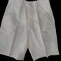 Trousers Summer Short White Unisex Classic Italian Shorts Cotton Or Mix Linen