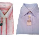 Men's Shirts 4 Seasons Striped Size 44 (XL/XXL) Neck Big Cotton Vintage News