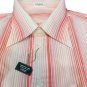 Men's Shirts 4 Seasons Striped Size 44 (XL/XXL) Neck Big Cotton Vintage News