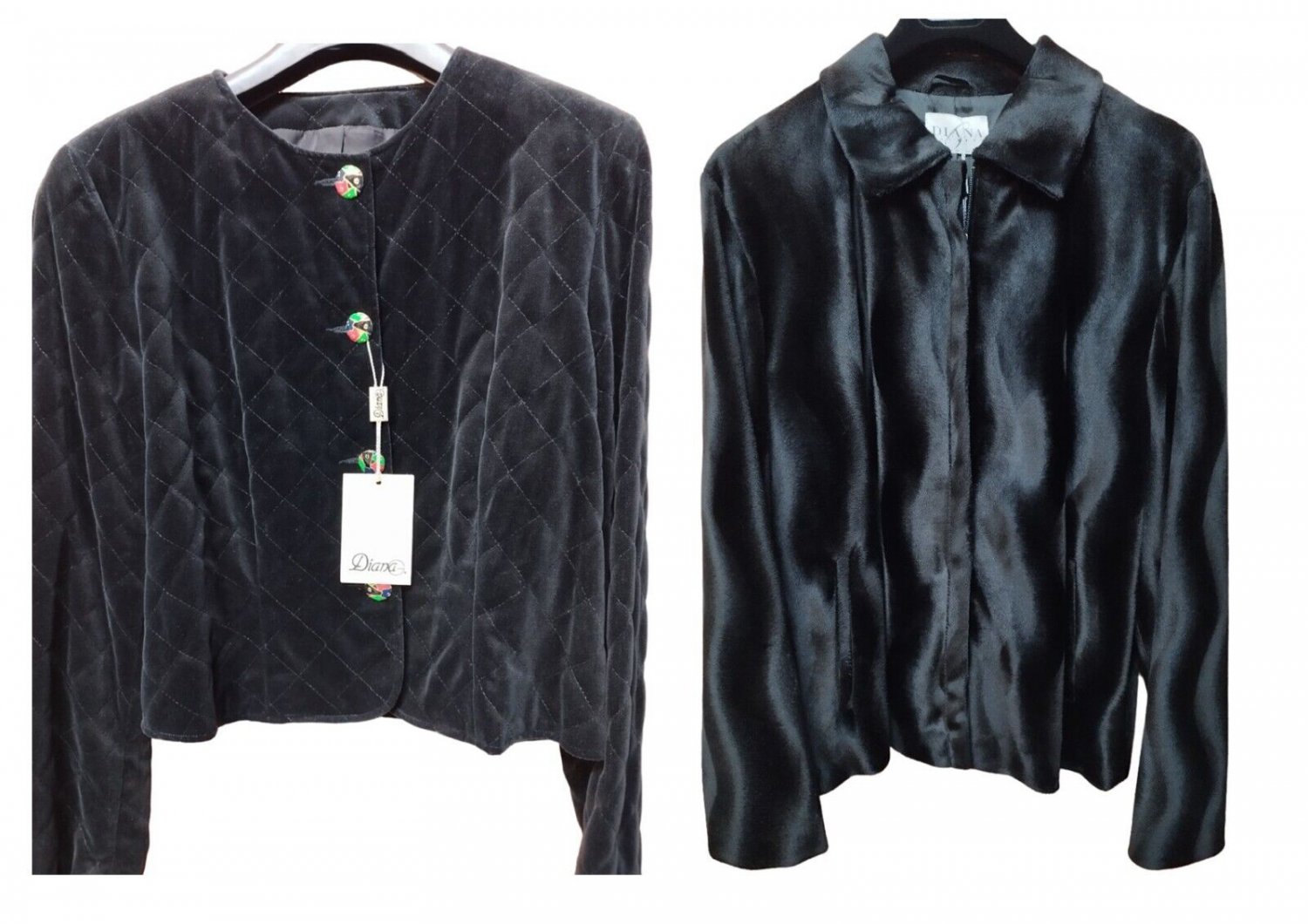 Jacket Winter for Woman Elegant Black Dianag Luxury With Tags