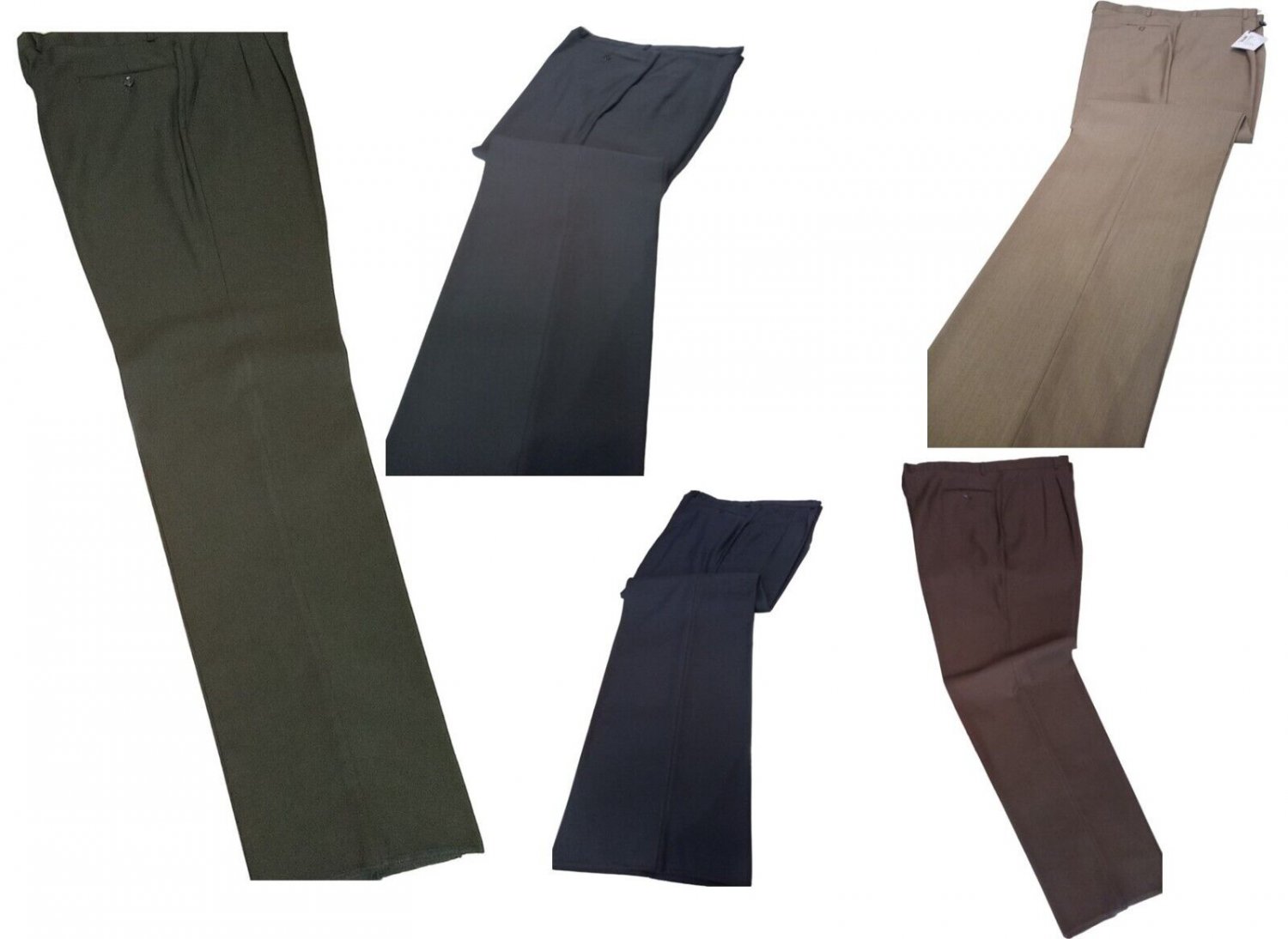 Men's Trousers Outsize plus Sizes Oversize Summer Cool Wool Classic Pince
