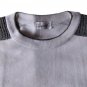 T-Shirt Crew-Neck Man short Sleeve White Yellow Ramie M Or L Giessebi Striped