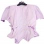 Blouse Short 44 Lilac Baby Blue Pure Cotton Shapeable Woman Classical Sport