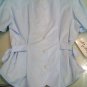 Blouse Short 44 Lilac Baby Blue Pure Cotton Shapeable Woman Classical Sport