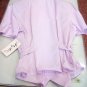 Blouse Short 44 Lilac Baby Blue Pure Cotton Shapeable Woman Classical Sport