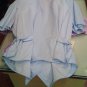 Blouse Short 44 Lilac Baby Blue Pure Cotton Shapeable Woman Classical Sport