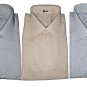 Men's Shirts Cotton Bottom White Check Neck Classic Cameleon 4 Seasons